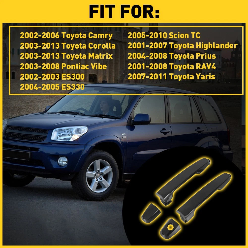 LH RH Handle Exterior Door Fit 2001-12 Toyota RAV4 Front Passenger Driver Side