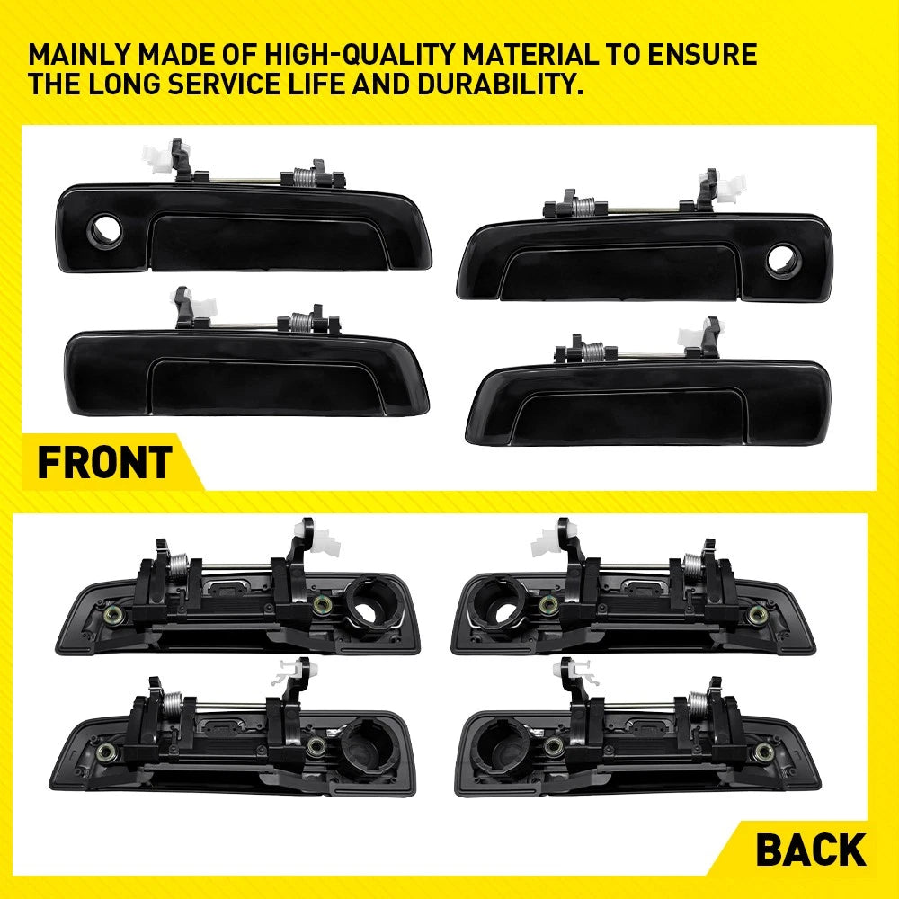 2/4X Front Rear Left Right Exterior Door Handles for Mitsubishi Mirage 1997-2002