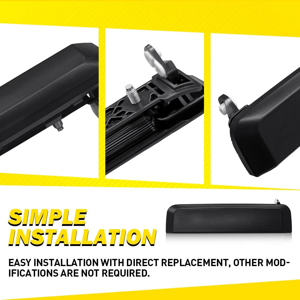 Black Door Handle Front Outer 2-20X Fit Nissan 1986-94 D21 Driver&Passenger Side