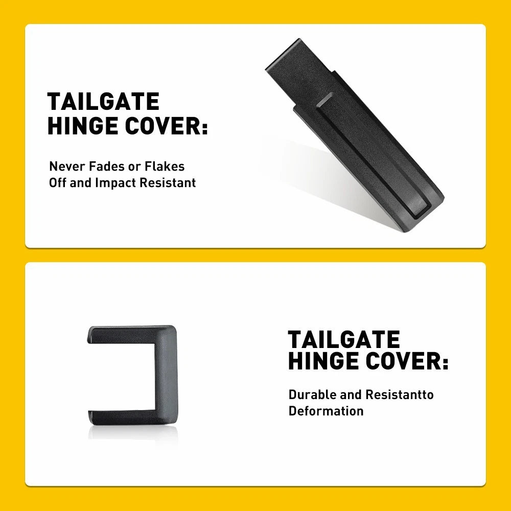 Tailgate Hinge Covers Trim For 2007-2018 Jeep JK Wrangler 55397091AC, 55397092AC