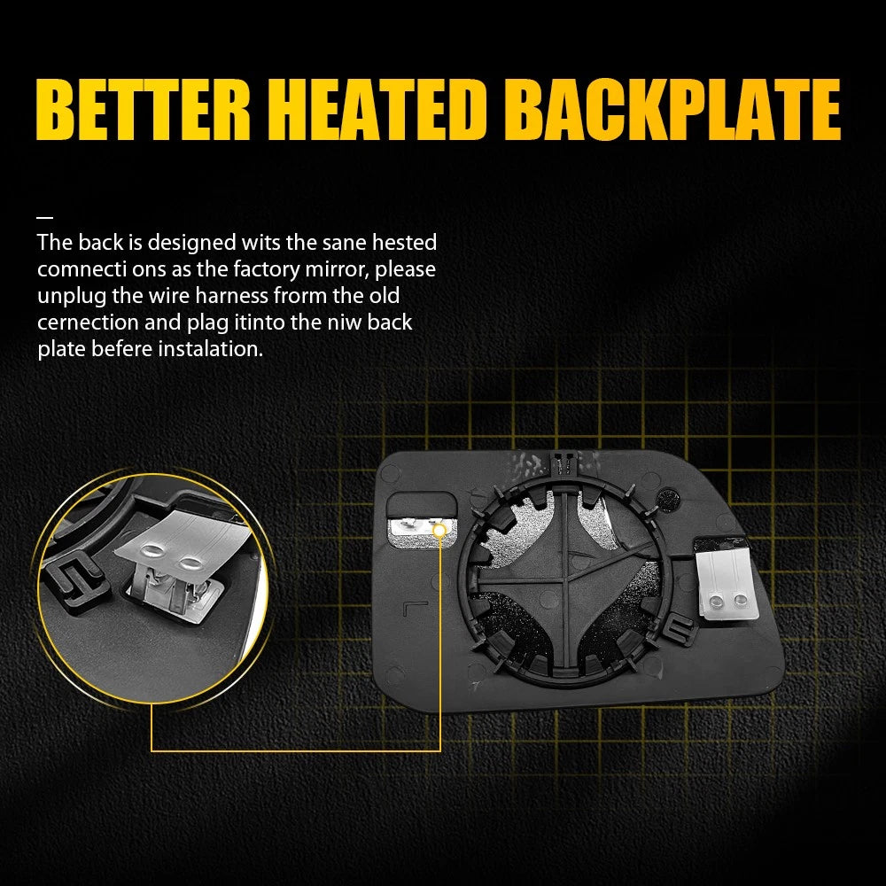 Mirror Glass Heated for Ford Edge 2011-2014 Lincoln MKX 2011-2015 Left Right