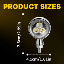 Load image into Gallery viewer, 4PCS Motorcycle LED DRL Turn Signal Light Indicator Amber Red Chrome Front Rear