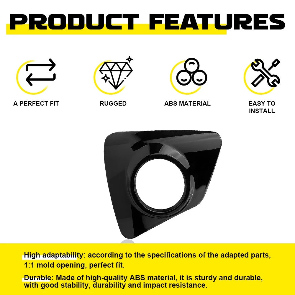 2-20X Front Left Right Fog Light Lamp Bezel Cover for 2014-2016 Toyota Corolla S