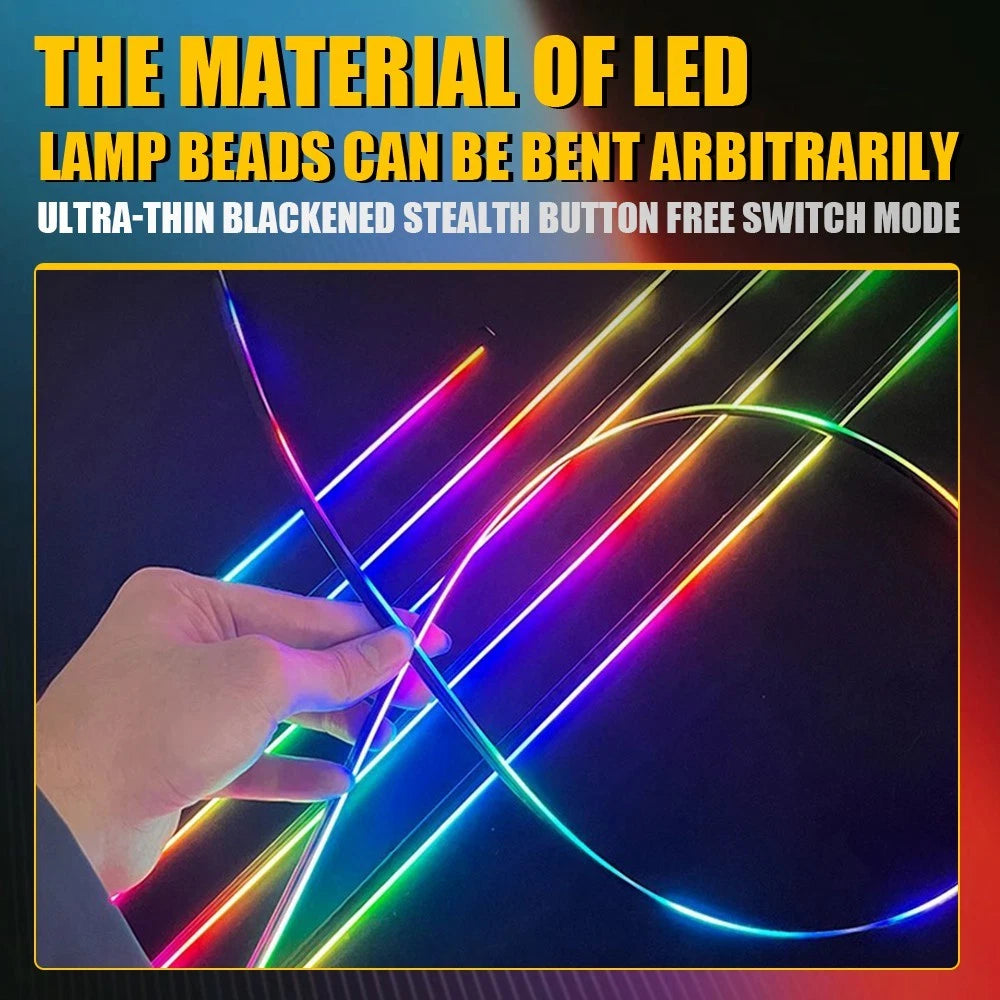 Full Color LED Sunroof Light Car Roof Panoramic Skylight Ambient Light RGB Strip