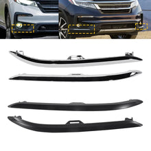 Load image into Gallery viewer, Black/Chrome Bumper Trim for 2019-2022 Honda Pilot Front Left Right Upper Lower