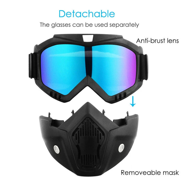 Safety Work Full Face Mask Shield & Goggles, Construction Eye Protection Eyewear