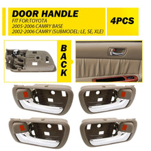 Load image into Gallery viewer, 1/2/4PCS Beige Interior Door Chrome Handle for Toyota Camry 2002-2006 Left Right
