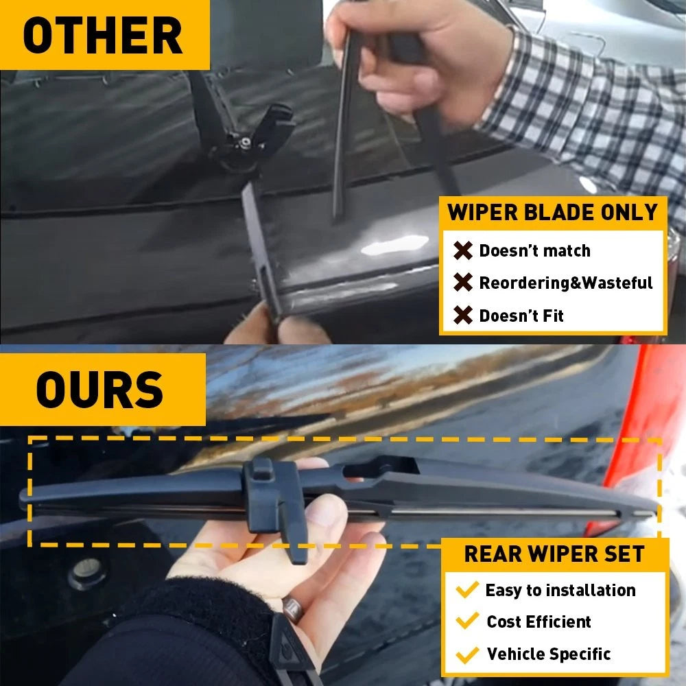 Rear Windshield Wiper with Arm Blade for 2003-2009 Toyota 4Runner Limited 1-Set