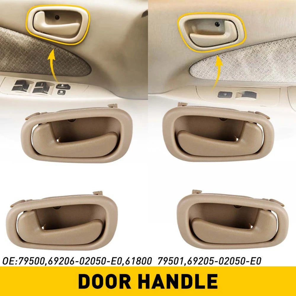 1/2x for Toyota Corolla Outdoor Interior Front Handle Door Driver Rear Passenger