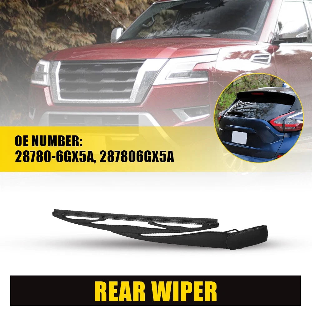 1Set 287806GX5A Rear Window Wiper Arm & Blade Kit for 2017-2024 NISSAN ARMADA