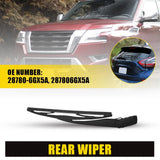 1Set 287806GX5A Rear Window Wiper Arm & Blade Kit for 2017-2024 NISSAN ARMADA