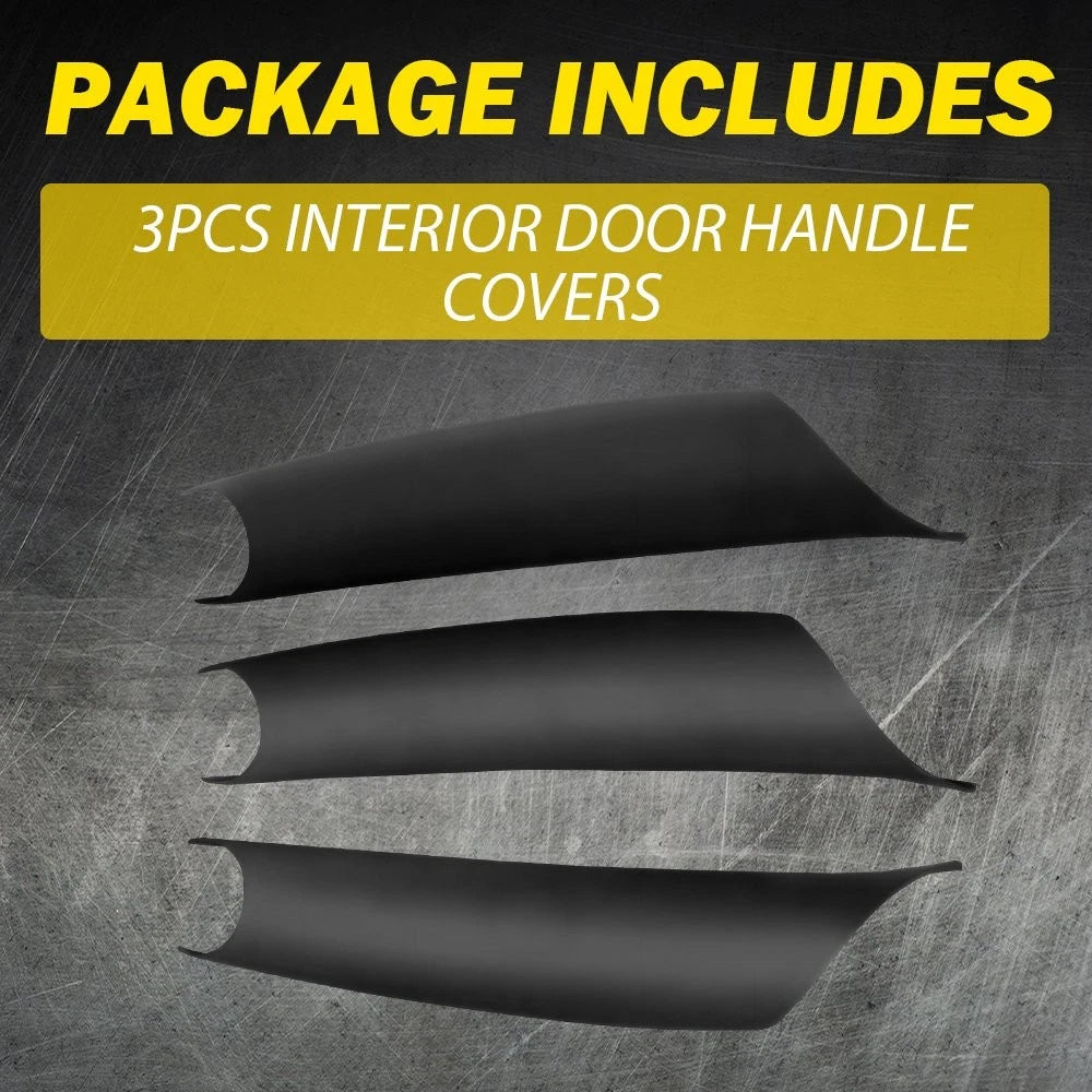 3-30X Interior Inner Door Handle Pull Trim Cover for BMW X5 F15 X6 F16 2014-2018