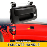 Black Exterior Tailgate Door Handle Fit F-150 Truck 2004-2014 Ford With Keyhole