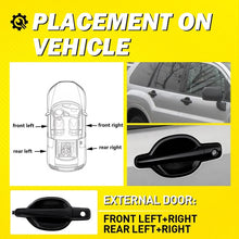 Load image into Gallery viewer, Outside Exterior Door Handle Front Rear Black Textured For 2004-2011 Endeavor