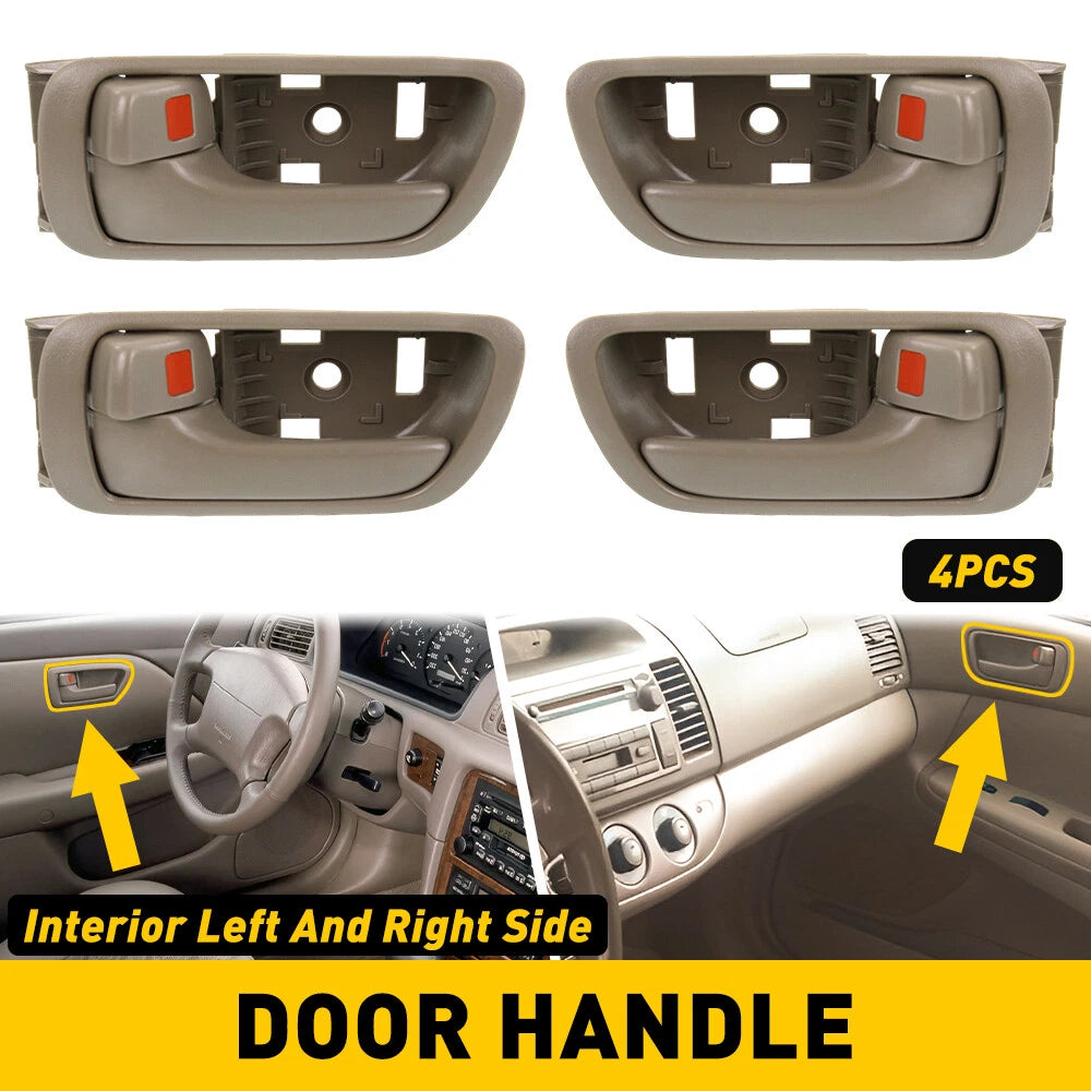 For 2002-2006 Toyota Camry Inside Door Handle Front Rear Driver Passenger Beige
