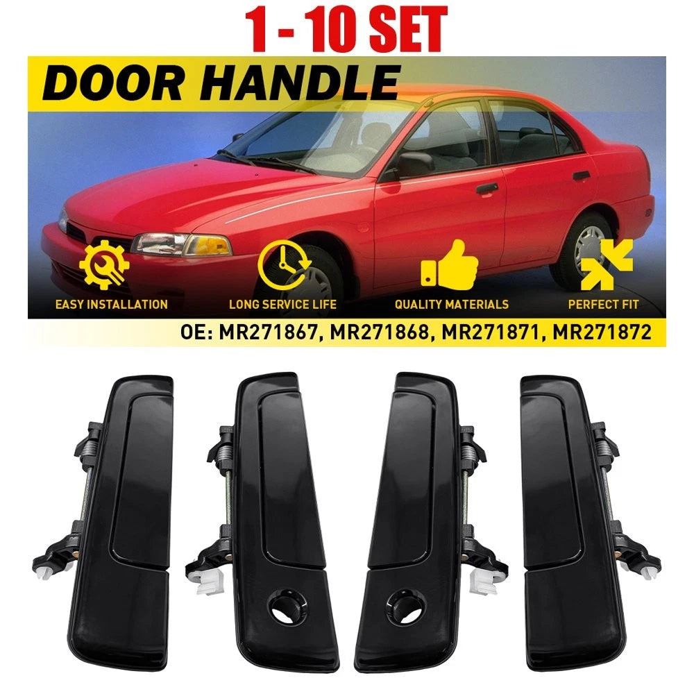 4-40 Front Rear Left Right Exterior Door Handles for Mitsubishi Mirage 1997-2002