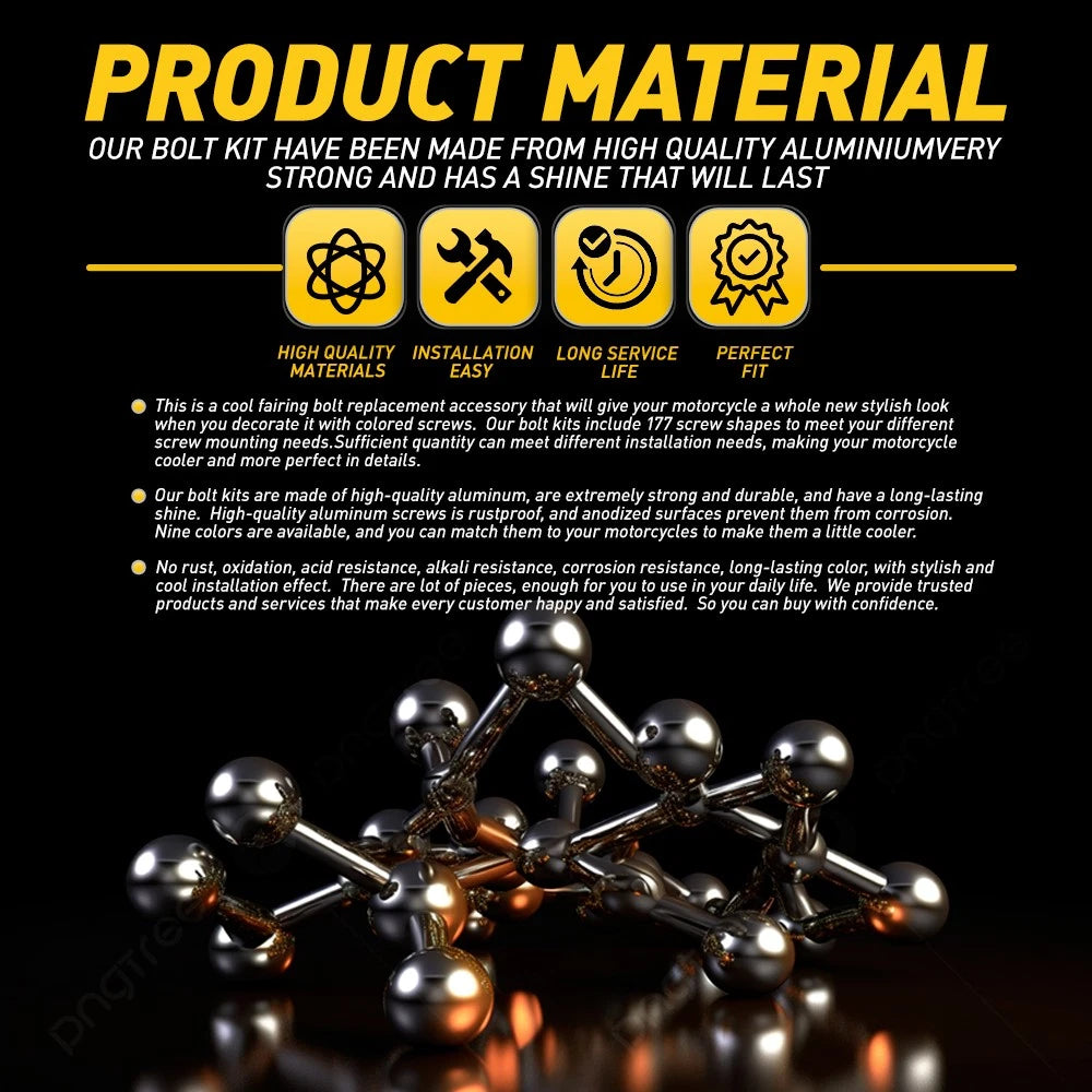 Aluminum Fairing Bolts Kit Screws For Suzuki GSXR600 / GSXR750 / GSXR1000