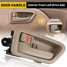 Fit Camry Toyota 1997-2001 Inside Door Driver Handle Side Left 1pc Front/Rear