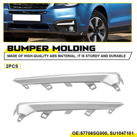 Front Fog Bumper Molding Cover Light 2017-18 for Trim Forester Subaru Left Right