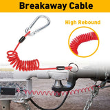 Fastway 80-01-2160 Retailed 6' Universal ZIP Coiled Breakaway Cable w/ Snap Ring