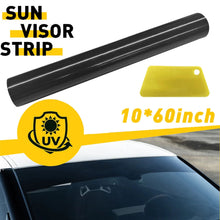 Load image into Gallery viewer, Car Window Sun Visor Strip Tint Film Windshield Front UV Shade DIY Decal Banner