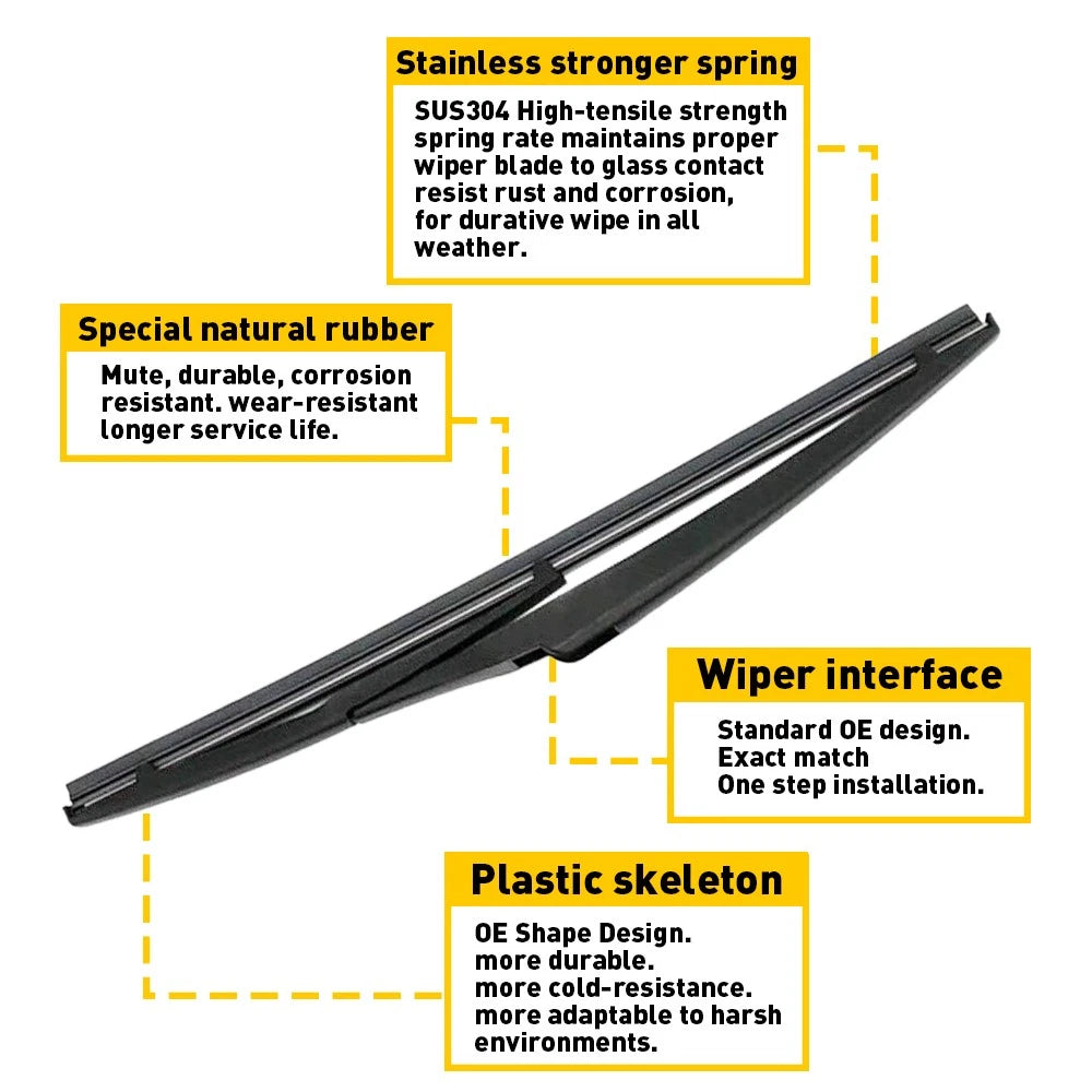Windshield Rear Wiper Blade Arm Fit Toyota & 2008-2019 Highlander 85241-42070
