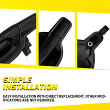Load image into Gallery viewer, 1-10X Door Handle Black For 2004-2011 Mitsubishi Endeavor Rear Right Side Outer