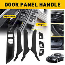 Load image into Gallery viewer, Inner Door Panel Handle Pull Cover Trim Fit Set BMW 5 Series F10 F11 F18 Black
