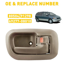 Load image into Gallery viewer, Door Handle Beige Inside Interior RH Front Right 91298 Side Fit 98-03 Sienna