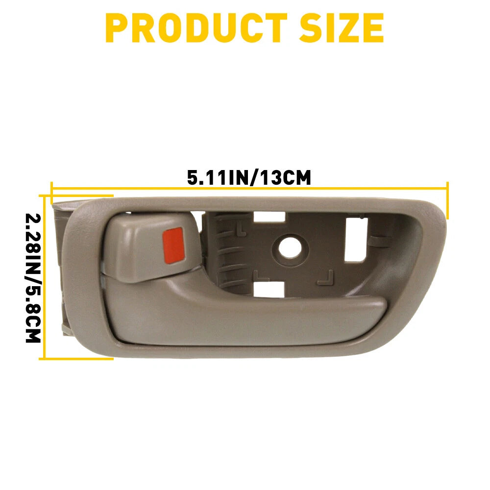 For 2002-2006 Toyota Camry Inside Door Handle Front Rear Driver Passenger Beige