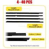 4-40 Weatherstrip Window Trim Seal Belt Front Rear for 2008-17 Mitsubishi Lancer
