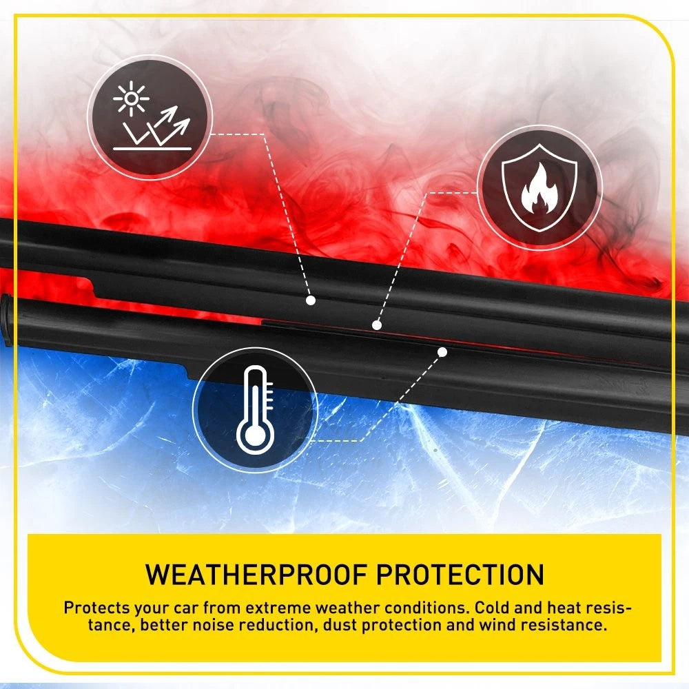 4-40x Weatherstrip Window Molding Trim Seal Belt for 2008-2017 Mitsubishi Lancer