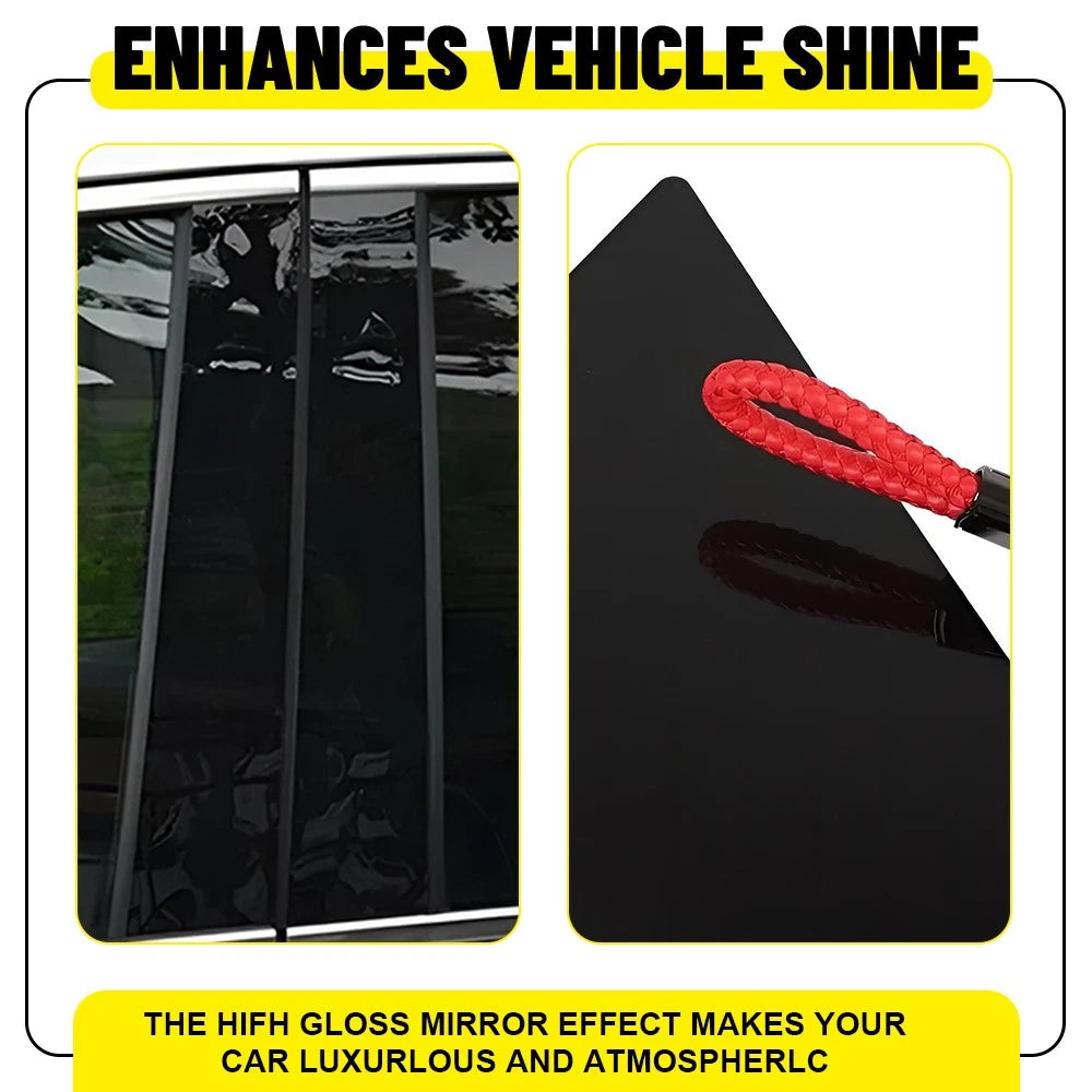 6PCS Posts Pillar Glossy Trim 2014-2022 Black for Range Land Rover Rover Sport