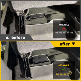 2x Fit 2014-2019 GMC Sierra Air Passenger&Driver Rear Deflectors Accessories