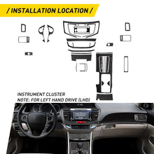 Load image into Gallery viewer, 31Pcs Carbon Fiber Front Full Interior Kit Cover Trim For 2013-2017 Honda Accord