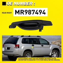 Load image into Gallery viewer, 1-10X Door Handle Black For 2004-2011 Mitsubishi Endeavor Rear Right Side Outer