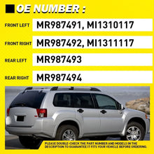 Load image into Gallery viewer, Fit 2004-11 Mitsubishi Endeavor Front Rear Left Right Door Handle Black Exterior