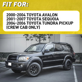 4x Gray Inner Door Handle + Bezel Fit 2004-2006 Toyota Tundra Pickup Crew Cab