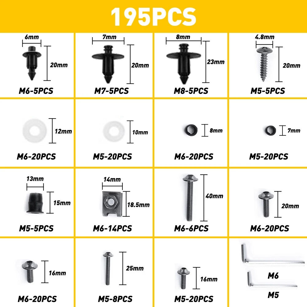 Aluminum Fairing Bolts Kit Screws For Suzuki GSXR600 / GSXR750 / GSXR1000