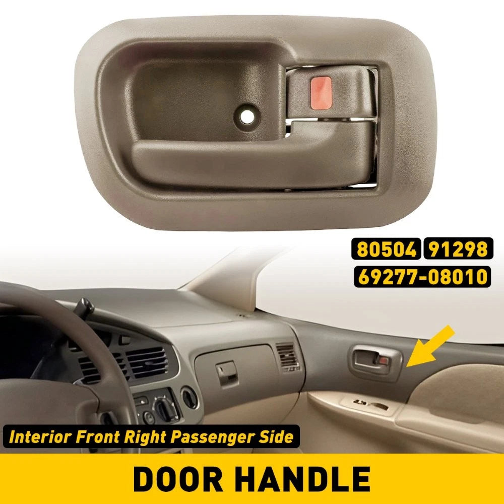 Door Handle Beige Inside Interior RH Front Right 91298 Side Fit 98-03 Sienna