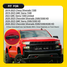 Load image into Gallery viewer, 4x Matte Black Outer Door Handle Covers for 2019-2025 Chevy Silverado GMC Sierra