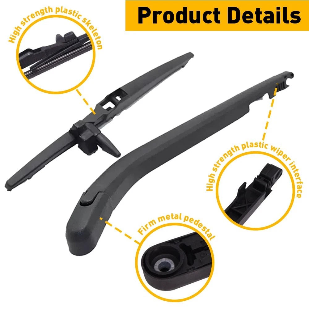 Rear Windshield Wiper with Arm Blade for 2003-2009 Toyota 4Runner Limited 1-Set