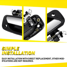 Load image into Gallery viewer, Front Exterior Right Side Door Handle 1-10PCS Black+Chrome for 93-98 Toyota T100