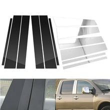 Load image into Gallery viewer, Chrome/Black Pillar Posts for Nissan Titan (CREW CAB) 2004-2015 Door Trim 6PCS