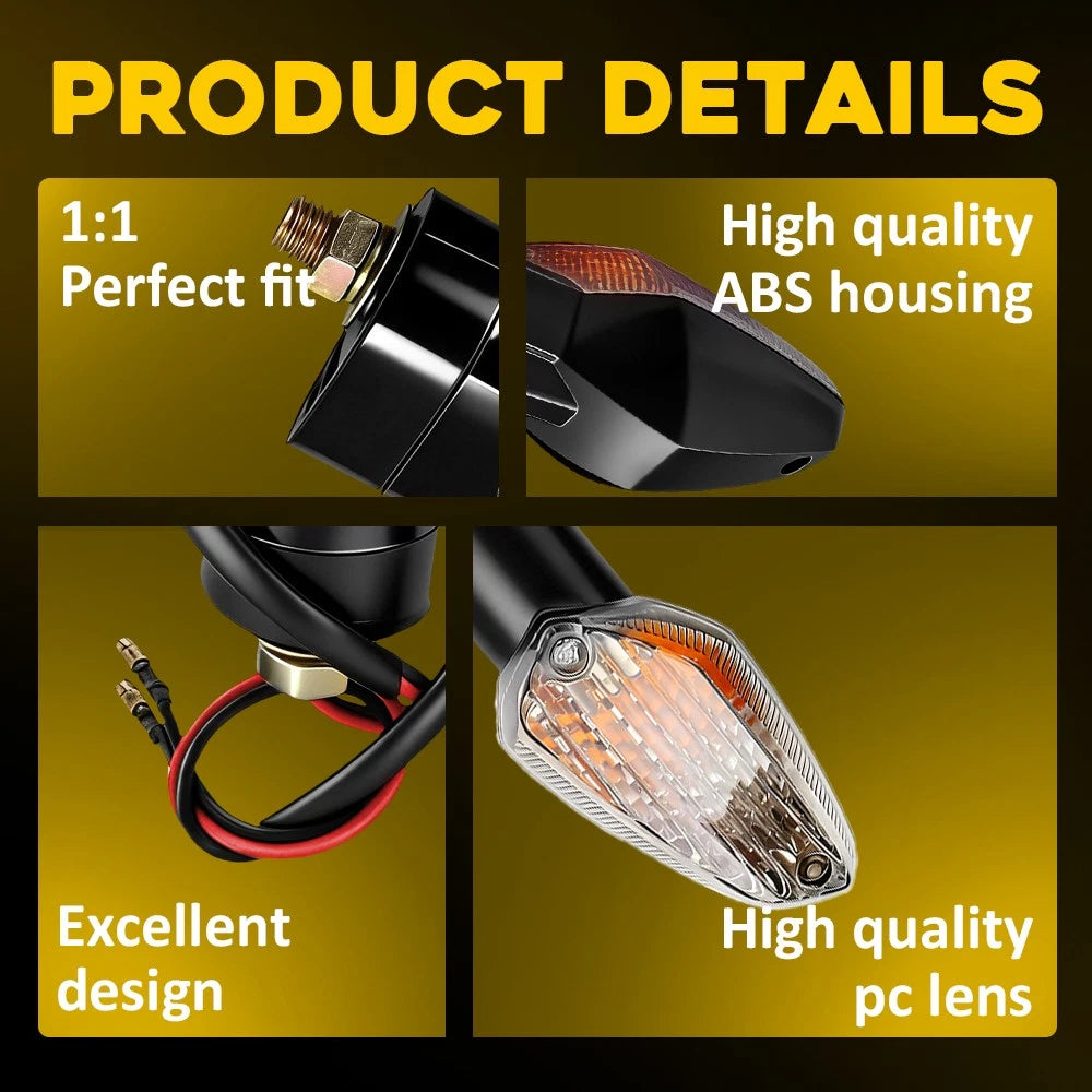 Pair Turn Signals For Honda CBR250R 2011-2018 CBR300R 2015-2021 CB300F 2015-2018