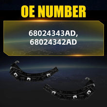 Load image into Gallery viewer, 2PCS Rear Left+Right Side Bumper Support Bracket Fit 2008-2021 Dodge Challenger