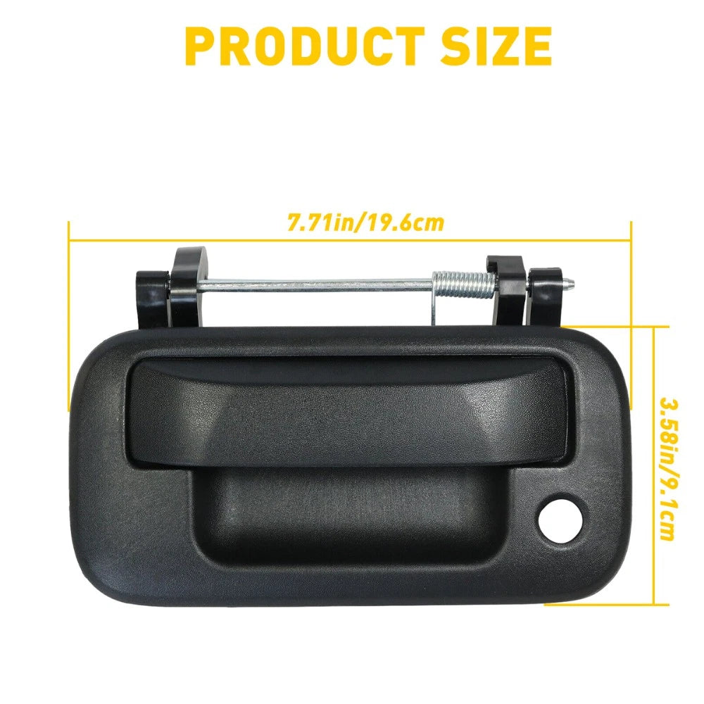 Black Exterior Tailgate Door Handle Fit F-150 Truck 2004-2014 Ford With Keyhole