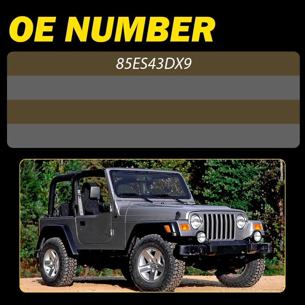 Pair Fit 1997-2006 Jeep TJ/Wrangler Interior Door Handle Black Left Right Front