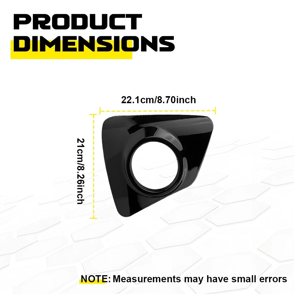 2-20X Front Left Right Fog Light Lamp Bezel Cover for 2014-2016 Toyota Corolla S
