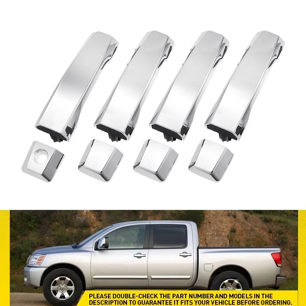 Exterior Door for Handle Infiniti 2004-2015 Rear Front Nissan Right Left Chrome
